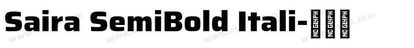 Saira SemiBold Itali字体转换